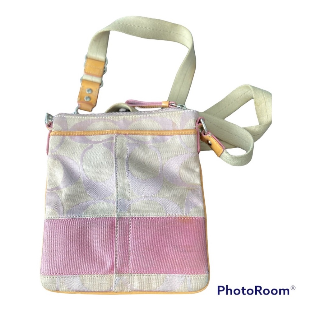 Coach pink crossbody purse